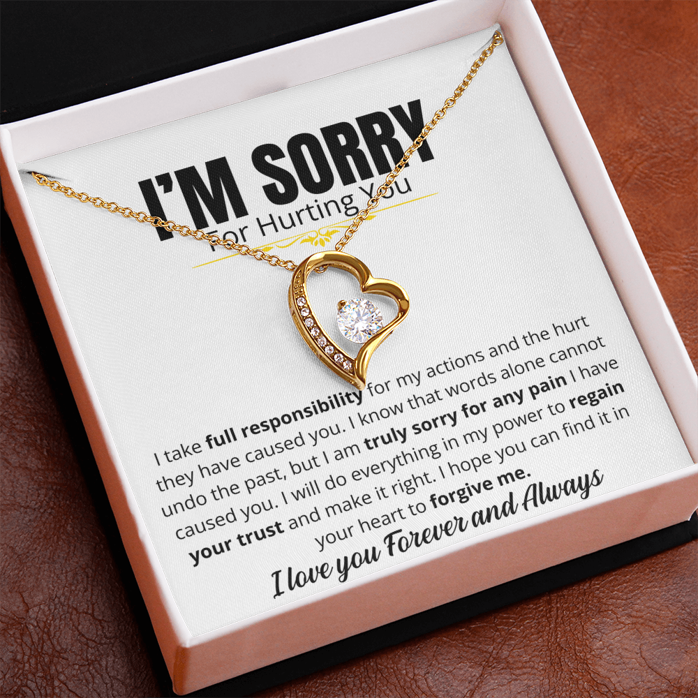 I'm Sorry For Hurting you - Forever Love Necklace