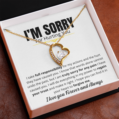 I'm Sorry For Hurting you - Forever Love Necklace