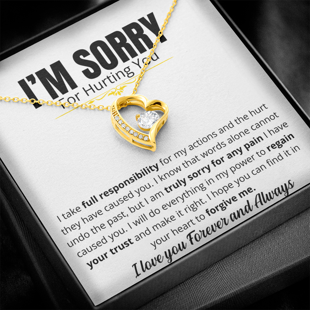 I'm Sorry For Hurting you - Forever Love Necklace