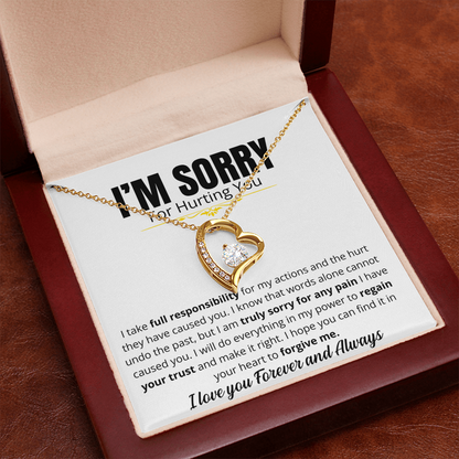 I'm Sorry For Hurting you - Forever Love Necklace