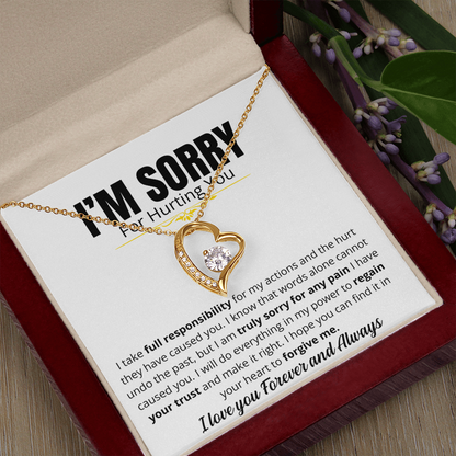 I'm Sorry For Hurting you - Forever Love Necklace