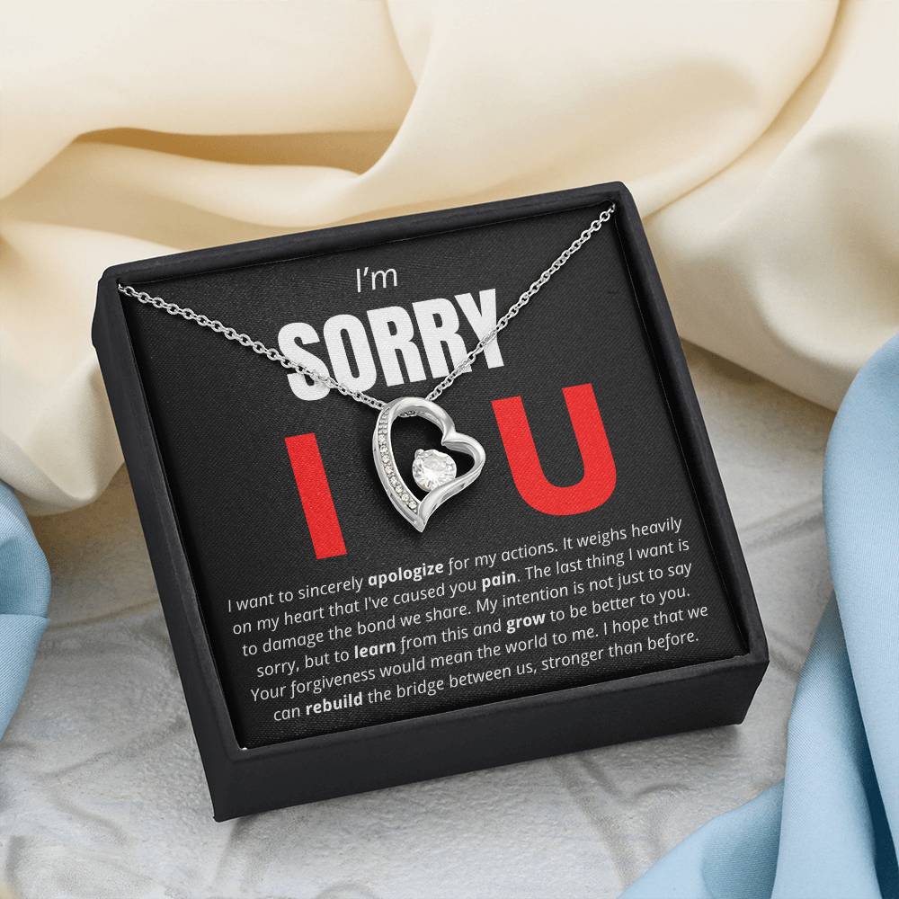 I'm Sorry. I Love You - Forever Love Necklace