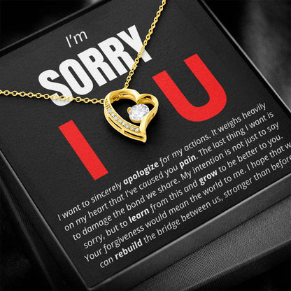 I'm Sorry. I Love You - Forever Love Necklace