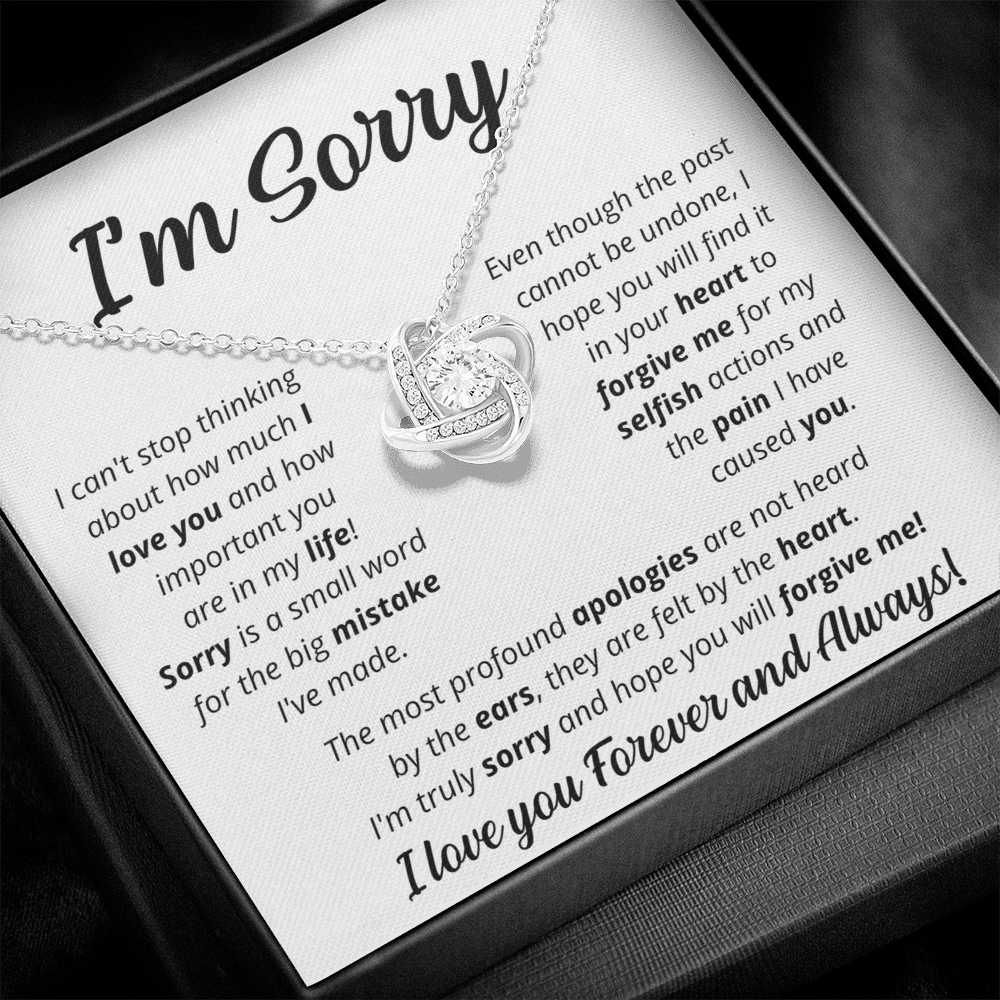 I'm Sorry - Soulmate - Love Knot Necklace