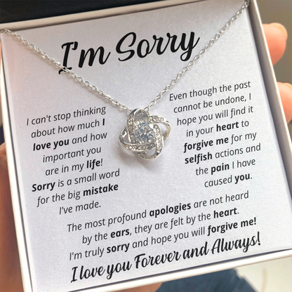 I'm Sorry - Soulmate - Love Knot Necklace