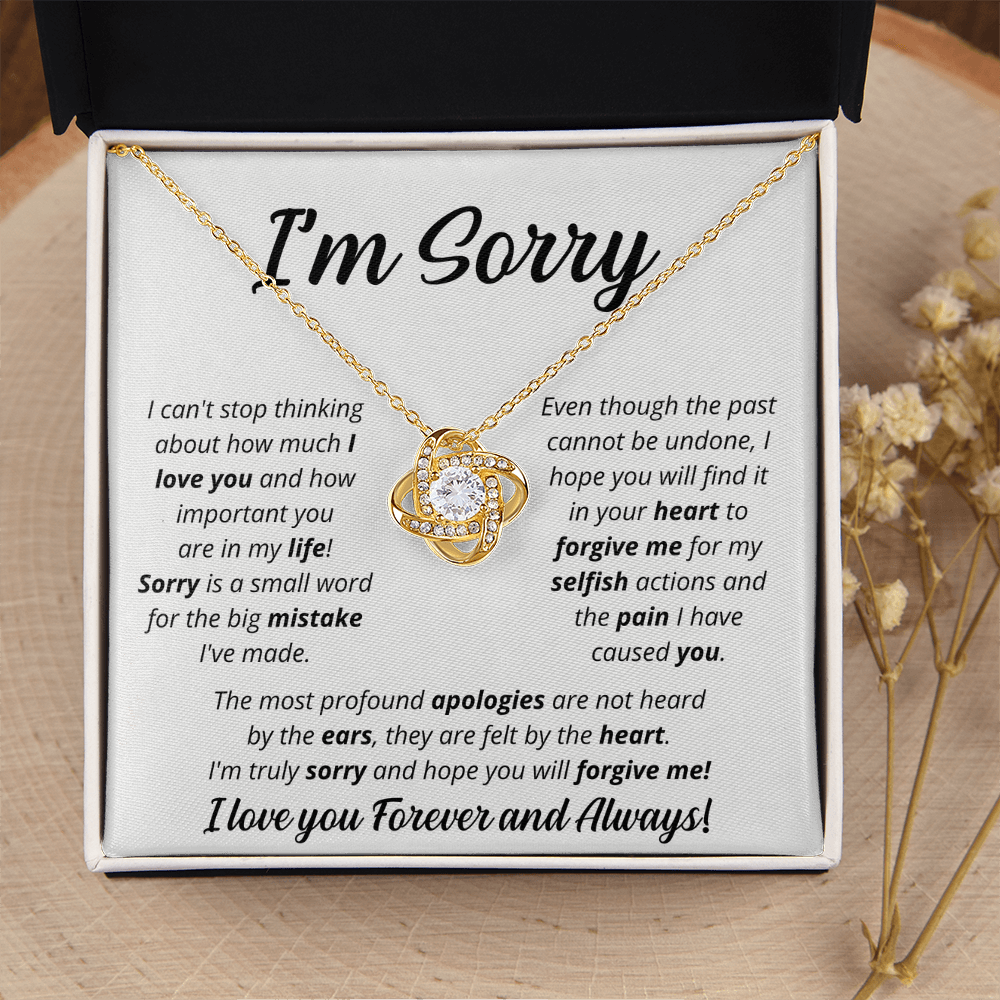 I'm Sorry - Soulmate - Love Knot Necklace