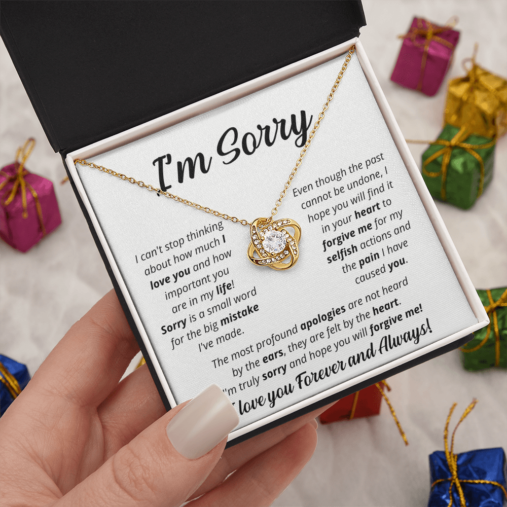 I'm Sorry - Soulmate - Love Knot Necklace