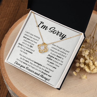I'm Sorry - Soulmate - Love Knot Necklace