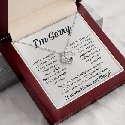 I'm Sorry - Soulmate - Love Knot Necklace