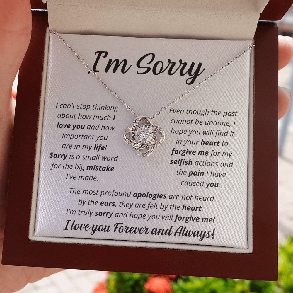 I'm Sorry - Soulmate - Love Knot Necklace