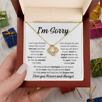 I'm Sorry - Soulmate - Love Knot Necklace