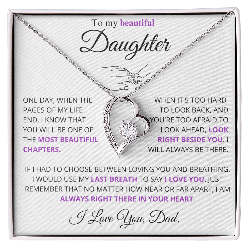 I would use my last breath to say I Love You - Necklace For Daughter