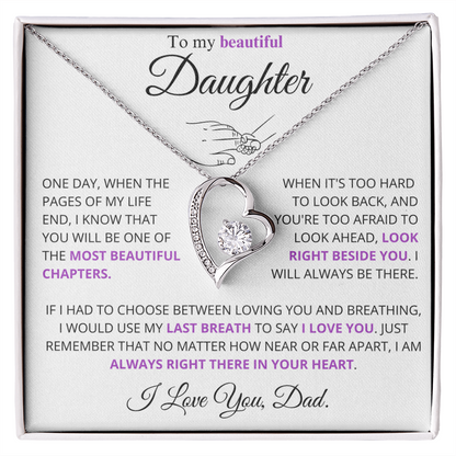 I would use my last breath to say I Love You - Necklace For Daughter