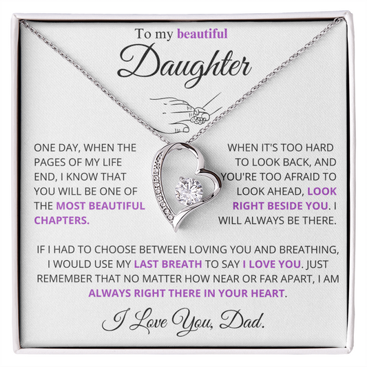 I would use my last breath to say I Love You - Necklace For Daughter