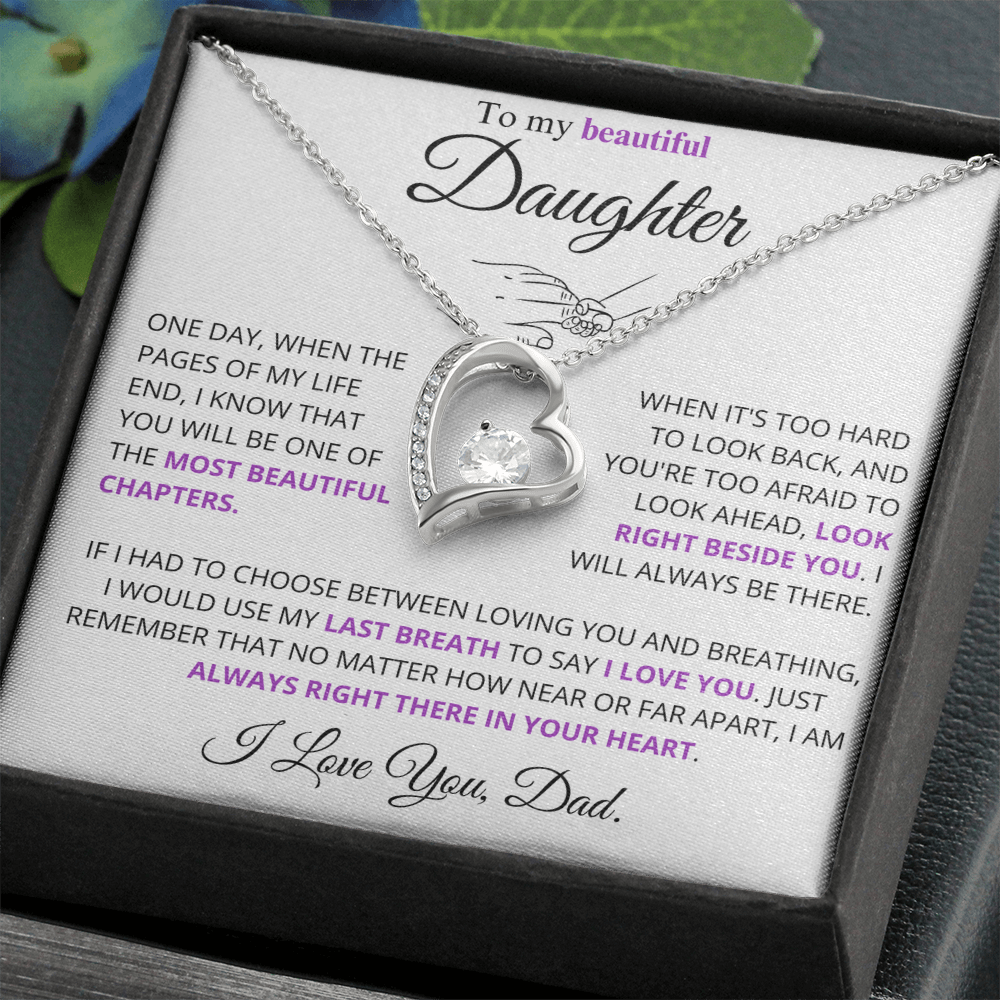 I would use my last breath to say I Love You - Necklace For Daughter