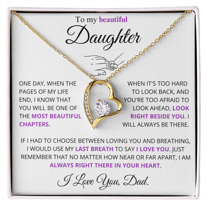 I would use my last breath to say I Love You - Necklace For Daughter