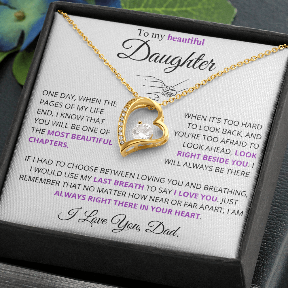 I would use my last breath to say I Love You - Necklace For Daughter