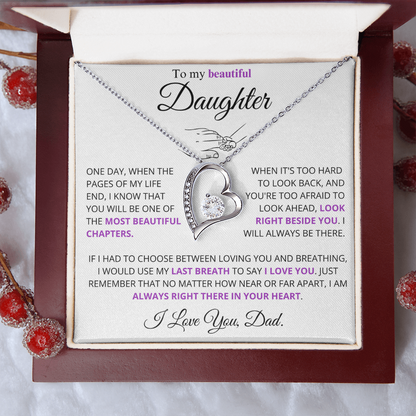 I would use my last breath to say I Love You - Necklace For Daughter