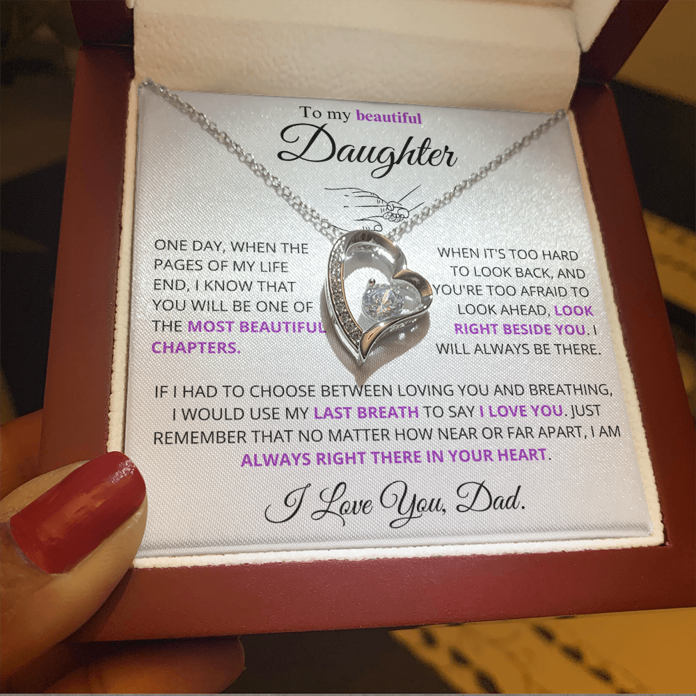 I would use my last breath to say I Love You - Necklace For Daughter