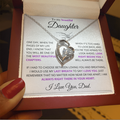 I would use my last breath to say I Love You - Necklace For Daughter