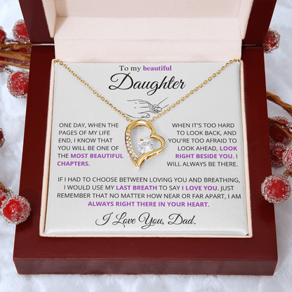 I would use my last breath to say I Love You - Necklace For Daughter