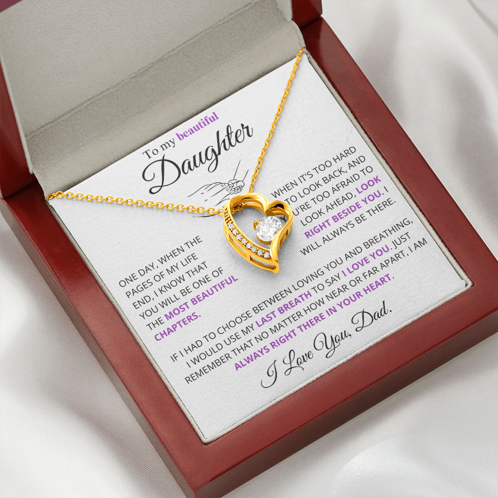 I would use my last breath to say I Love You - Necklace For Daughter