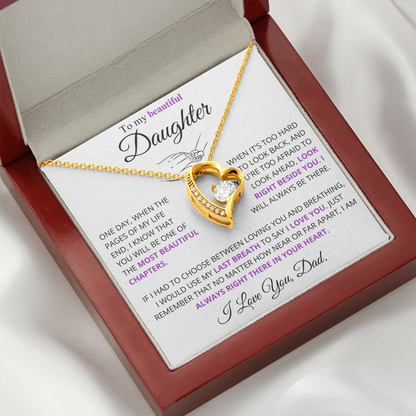 I would use my last breath to say I Love You - Necklace For Daughter