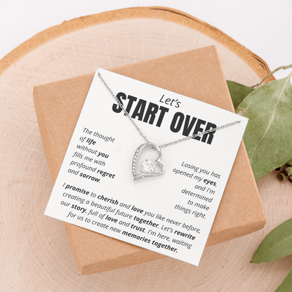 Let's Start Over - Forever Love Necklace