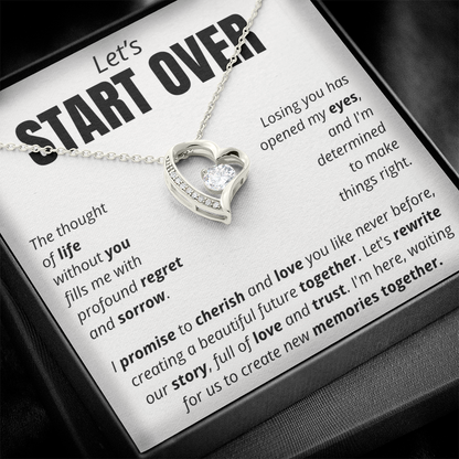 Let's Start Over - Forever Love Necklace