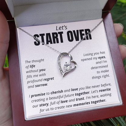 Let's Start Over - Forever Love Necklace