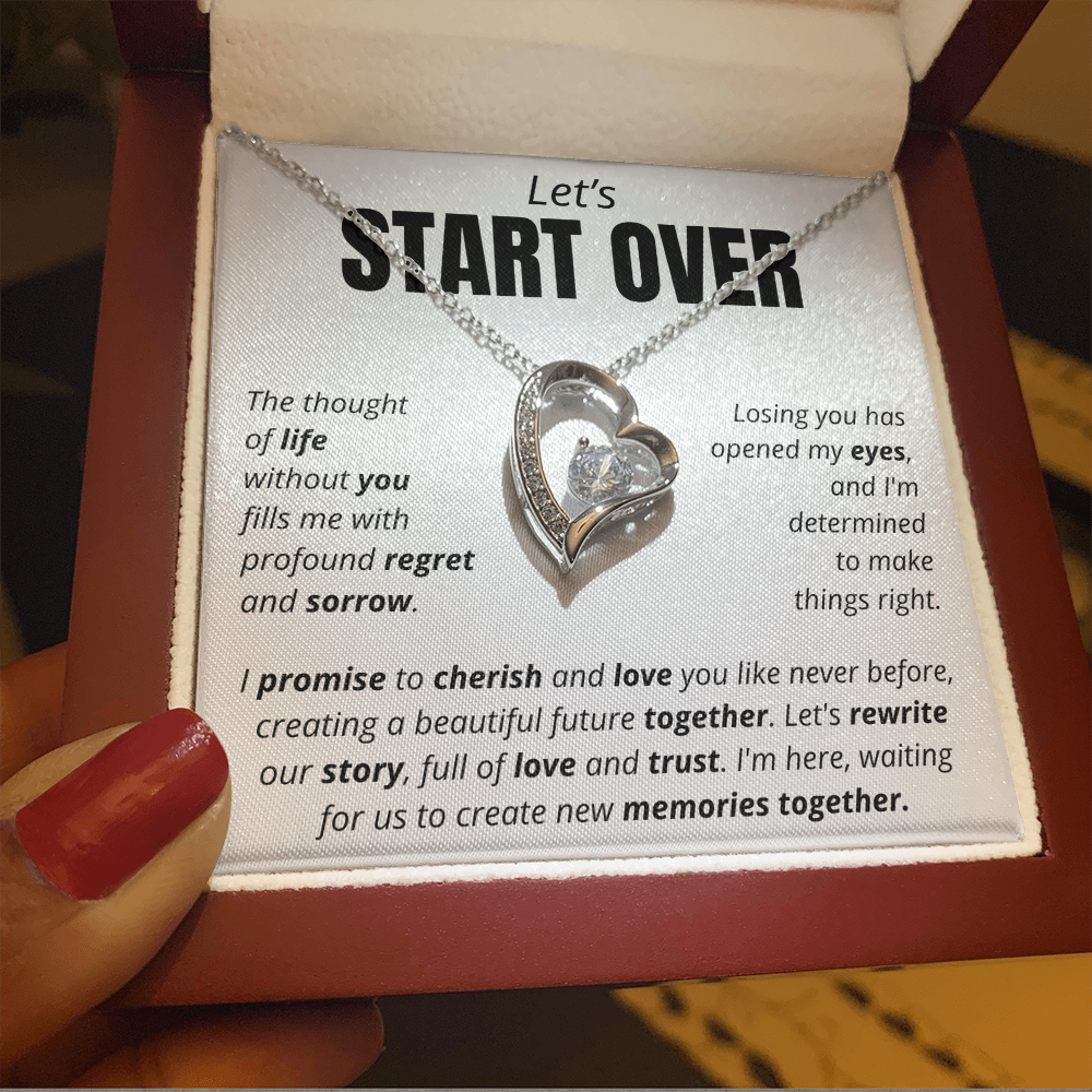 Let's Start Over - Forever Love Necklace