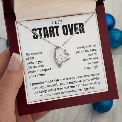 Let's Start Over - Forever Love Necklace