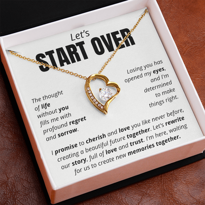 Let's Start Over - Forever Love Necklace
