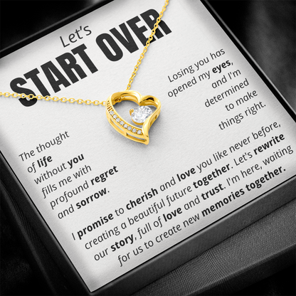 Let's Start Over - Forever Love Necklace