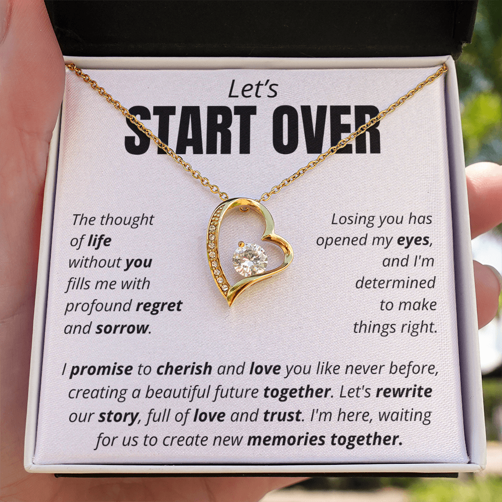 Let's Start Over - Forever Love Necklace