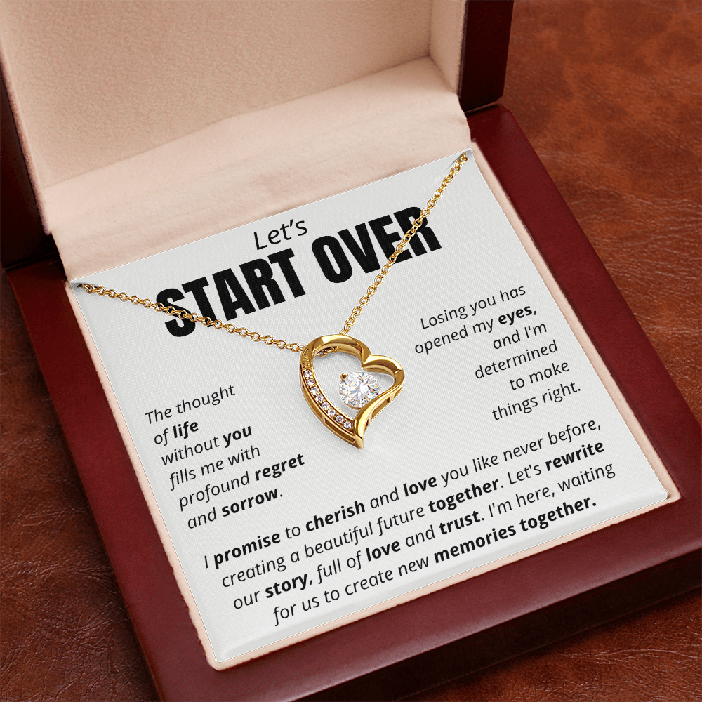 Let's Start Over - Forever Love Necklace