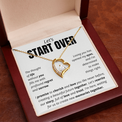 Let's Start Over - Forever Love Necklace