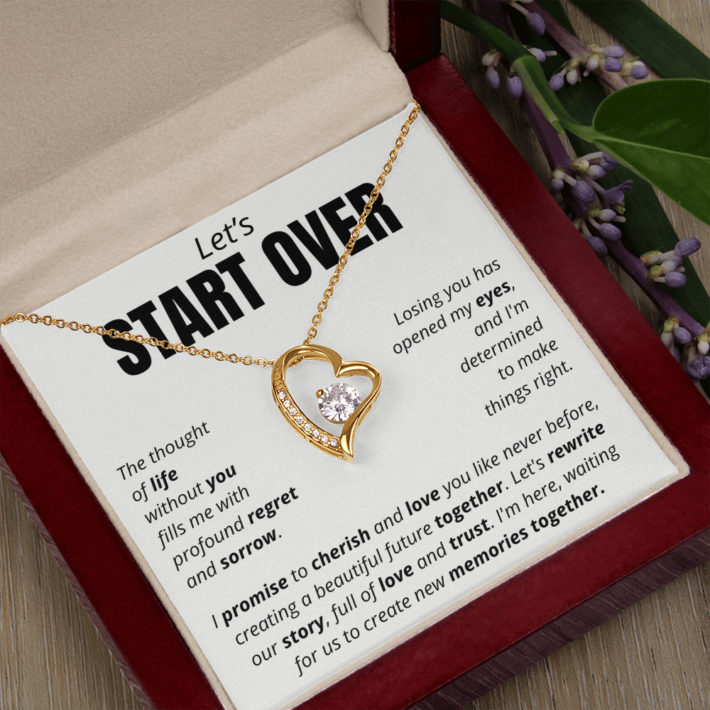 Let's Start Over - Forever Love Necklace