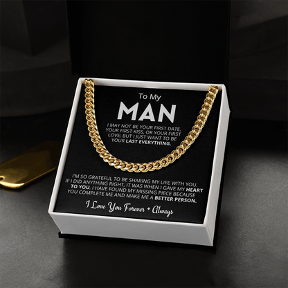 My Man - Better Person - Cuban Link Chain