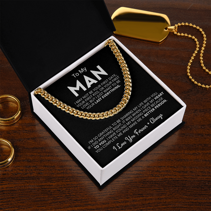 My Man - Better Person - Cuban Link Chain