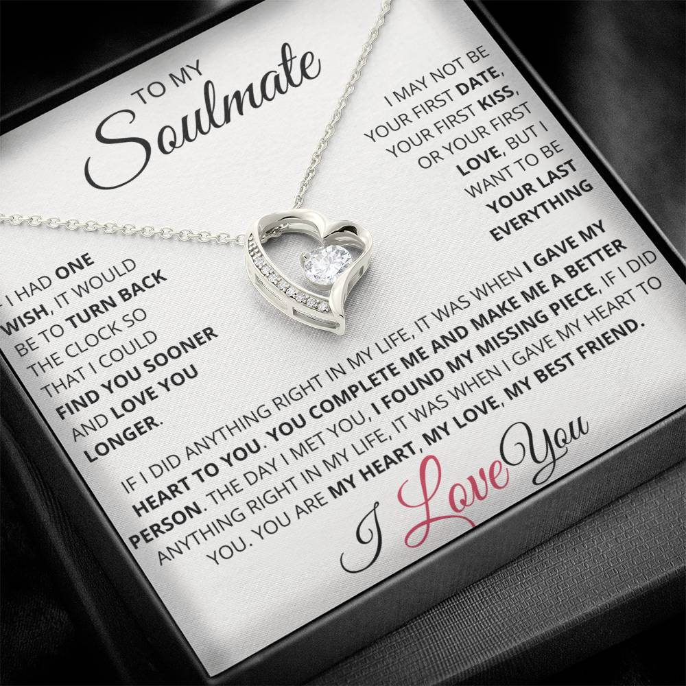 My Soulmate Necklace | You're My Last Everything | Eternal Love