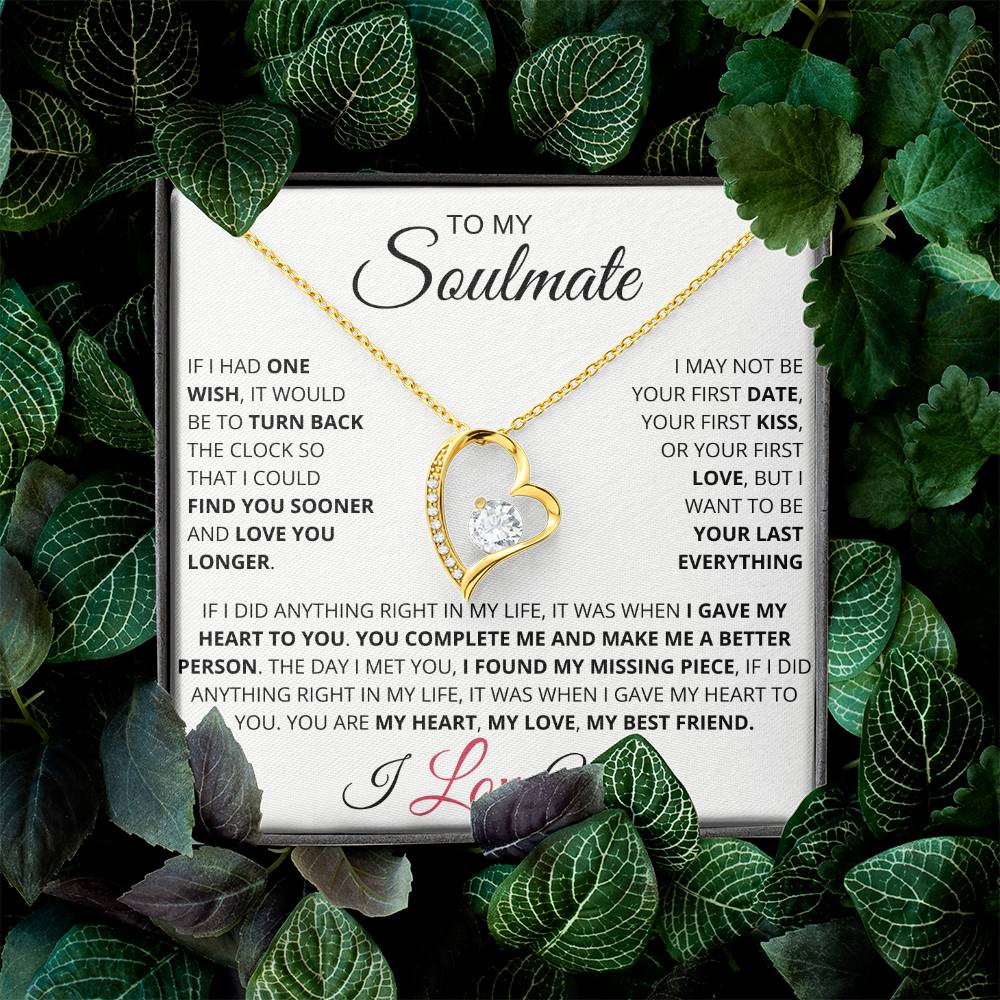 My Soulmate Necklace | You're My Last Everything | Eternal Love