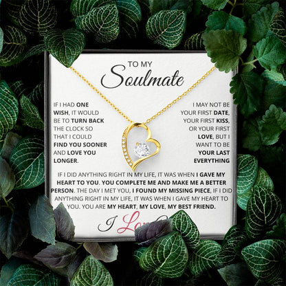 My Soulmate Necklace | You're My Last Everything | Eternal Love