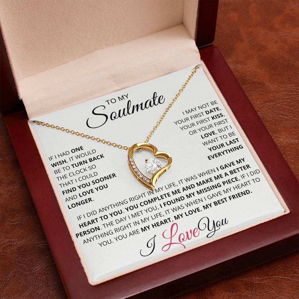 My Soulmate Necklace | You're My Last Everything | Eternal Love