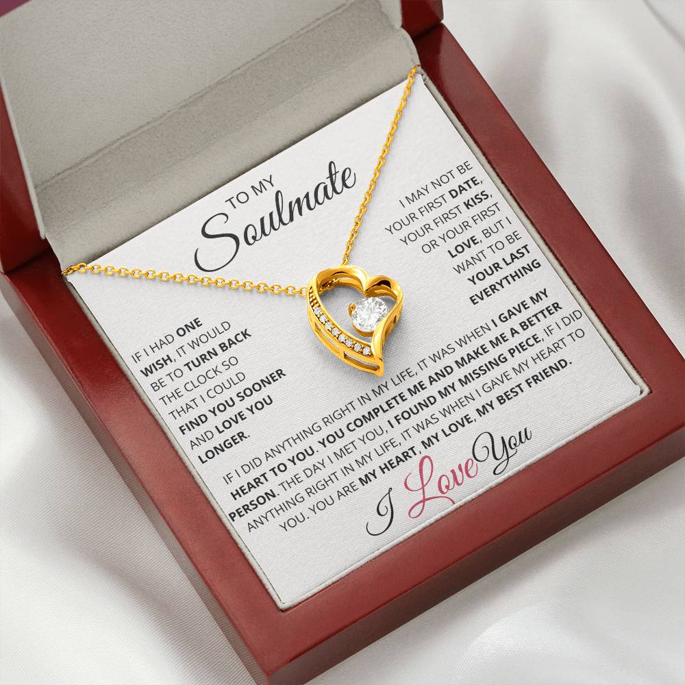 My Soulmate Necklace | You're My Last Everything | Eternal Love