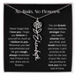 No Rain - No Flowers - Never Forget That I Love You | Birth Flower Name Necklace