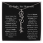 No Rain - No Flowers - Never Forget That I Love You | Birth Flower Name Necklace