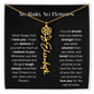 No Rain - No Flowers - Never Forget That I Love You | Birth Flower Name Necklace