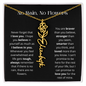 No Rain - No Flowers - Never Forget That I Love You | Birth Flower Name Necklace