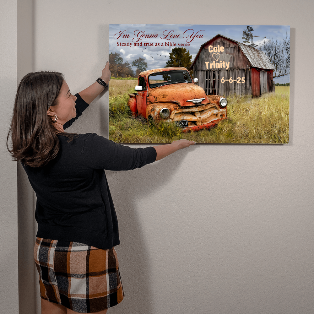 Personalized Metal Wall Art Canvas - Wall Decor